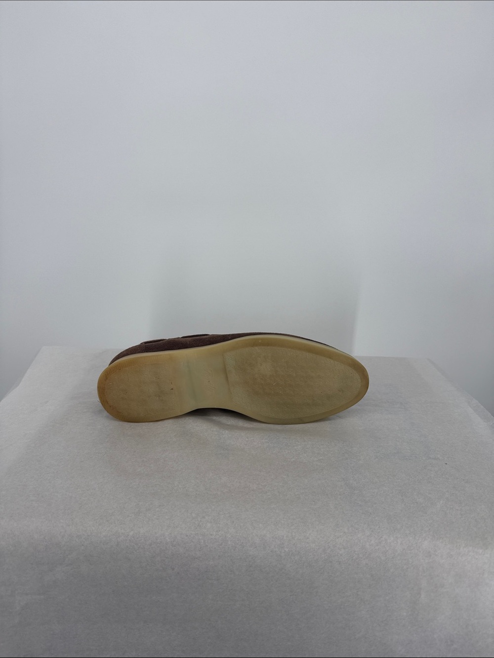 Aurelien Lady Brown Beige Yacht Suede Slip-On Loafers 39 is US 8 - Picture 5 of 6
